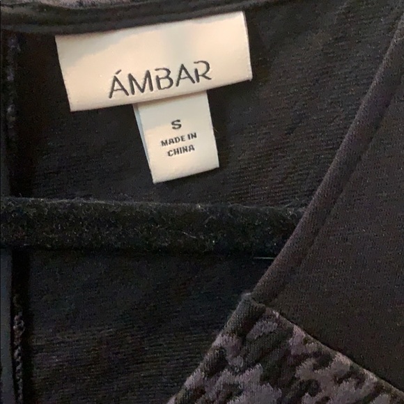 NWT Ambar For Target Bodycon Dress Textured Animal Print Ebony Size Small - Picture 3 of 7